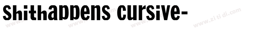 ShitHappens Cursive字体转换